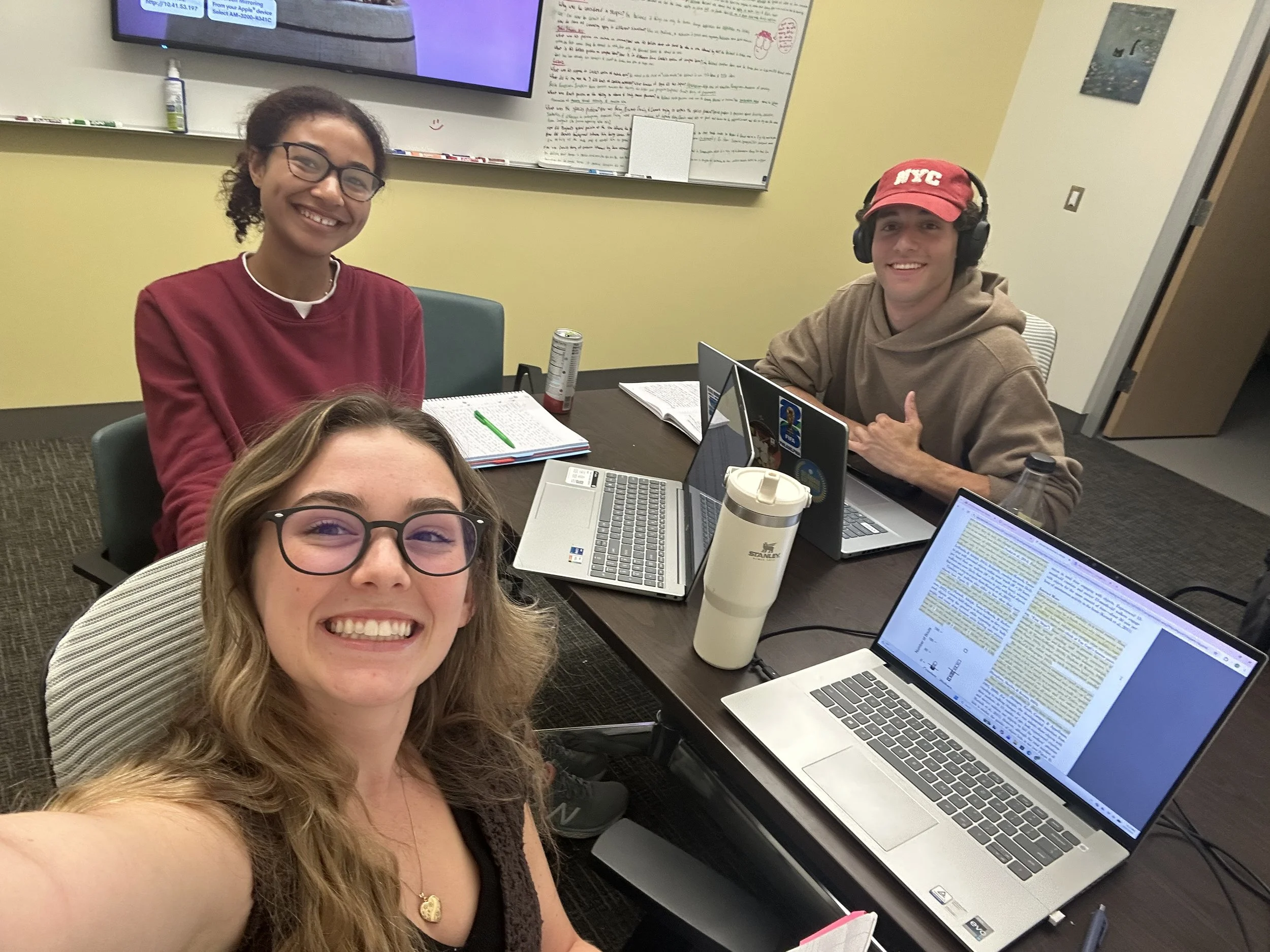 Late Night Studying in the Lab! 