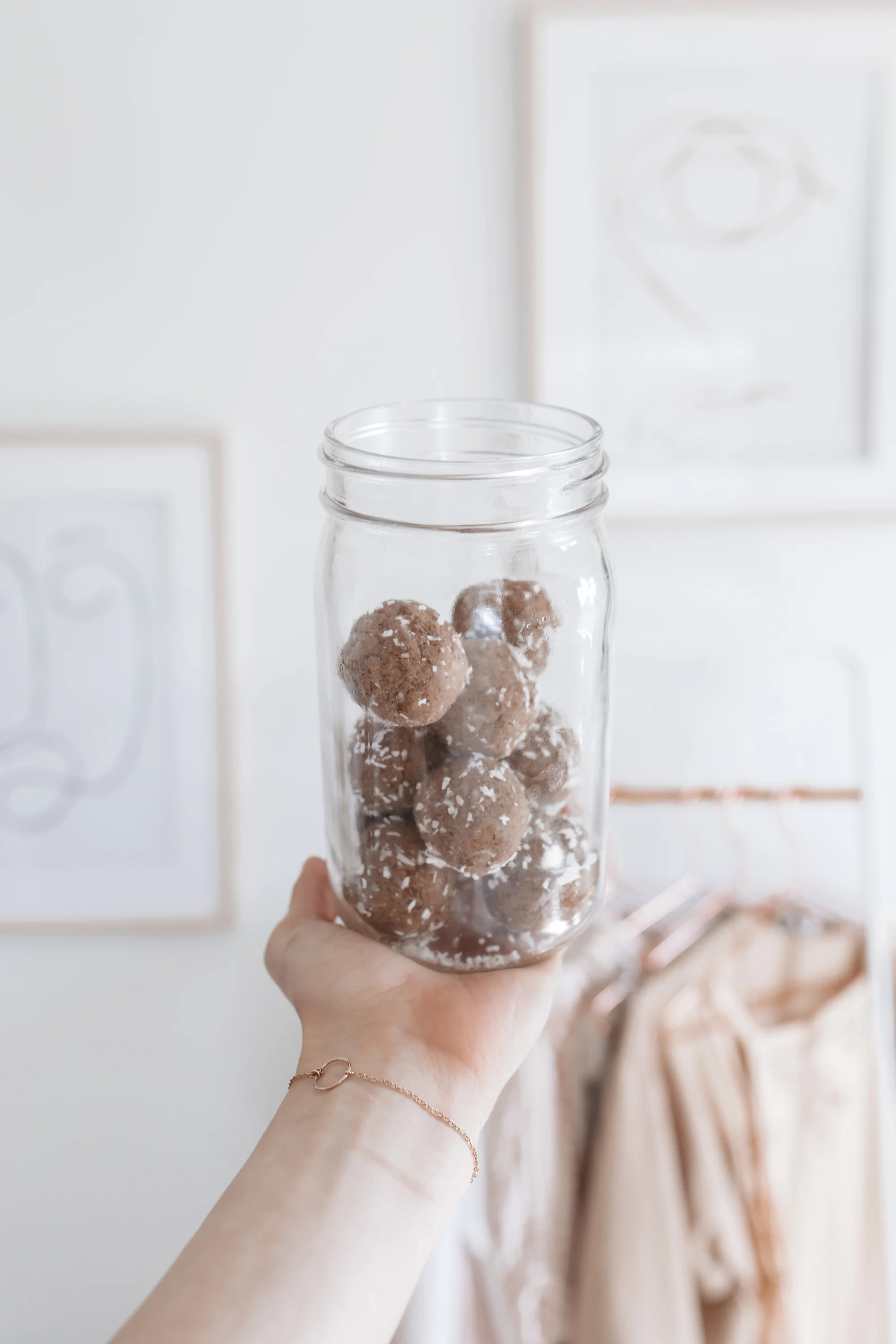 I discovered this 3pm sugar craving crusher while traveling in Australia. Made from dried fruit and nuts, it’s basically like raw cake rolled into a little heavenly truffle