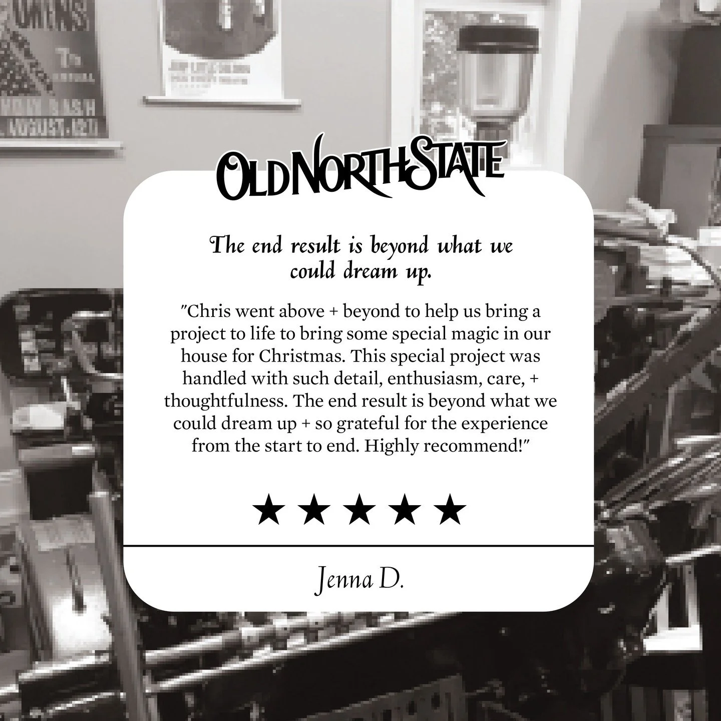 We genuinely enjoyed printing something special for Jenna and her family. Christmas is one of our favorite times of the year! Thank you, Jenna! You have a printer for life!
#WaxhawNC #FinePrinting #charlottenc #letterpressprinting #letterpresslove