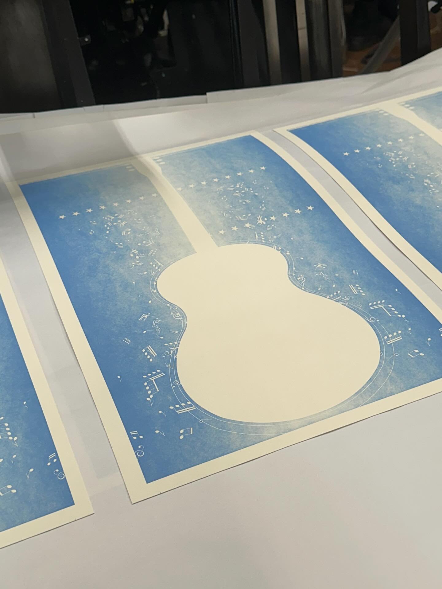 Base color is on! Poster for an upcoming album release party. #letterpressposter #letterpressprinting #letterpresslove