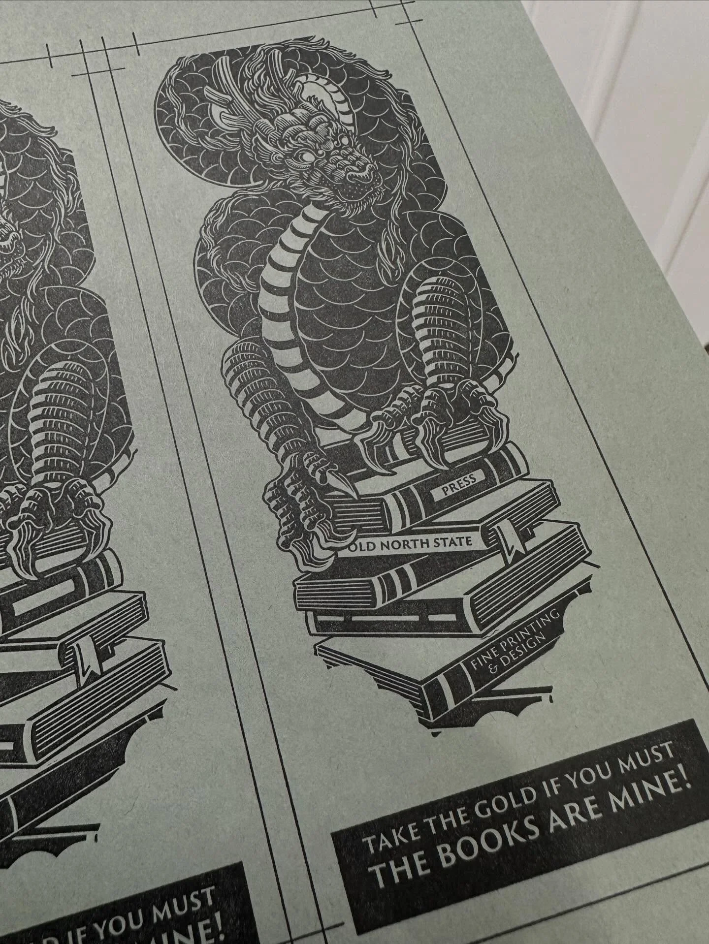 Having a bit of fun in the shop today&hellip;2026 bookmarks, first pass. #letterpressprinting #letterpress #letterpresslove #bookmarks