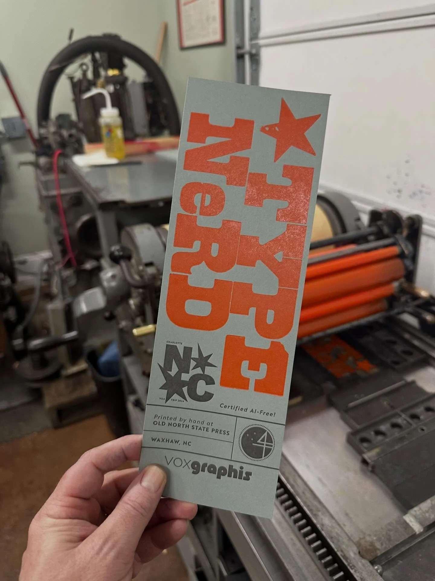 We had the pleasure of welcoming Vox Graphis, the University of Florida&rsquo;s graphic design student organization, into the shop this week.

We toured the presses, talked through the fundamentals of letterpress printing, and walked through how proj