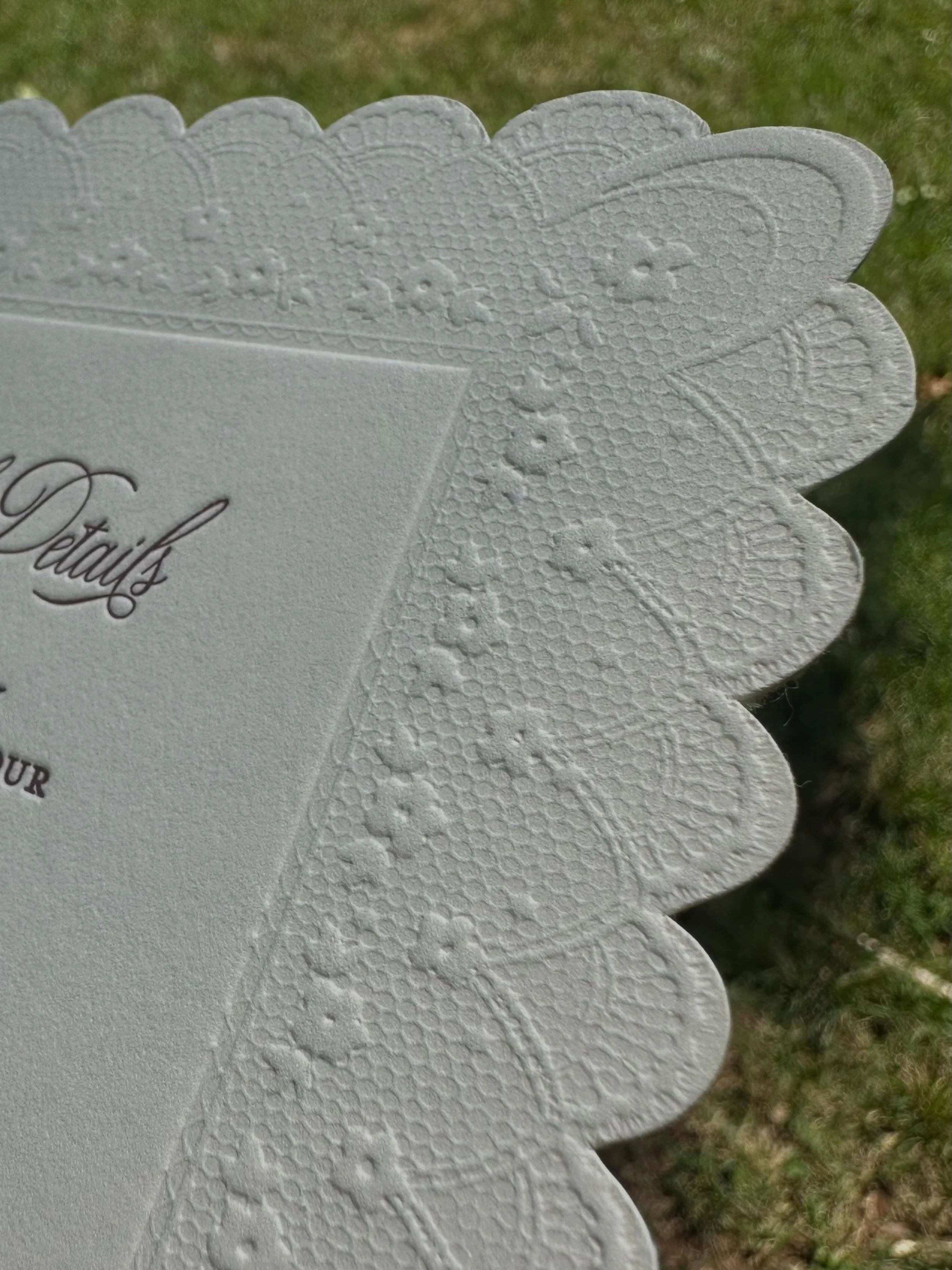 Sneak peak of this beauty&hellip;it was such a pleasurable experience working with this couple from initial design inspirations, through iterations and then production. All done in-house. Can&rsquo;t wait to show you more! #letterpressinvitations #le