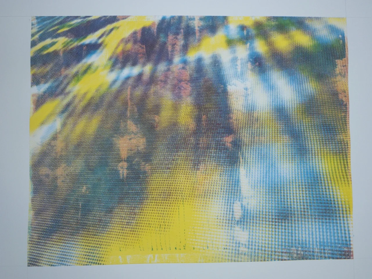 first attempt with just magenta, cyan and yellow