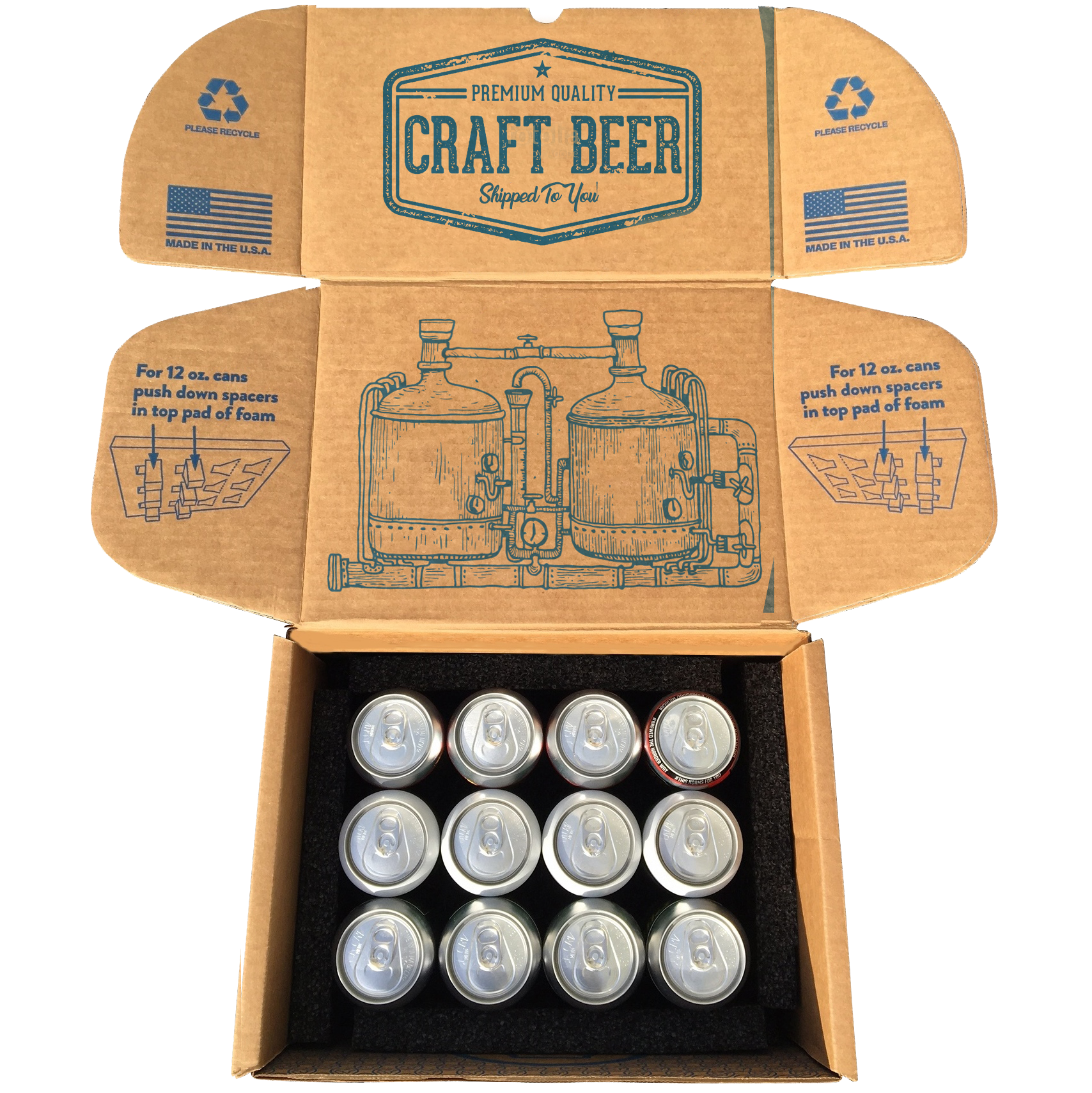 12 Pack Whale Pod Shipper Custom Orders — Whale Pod Shipper Beer