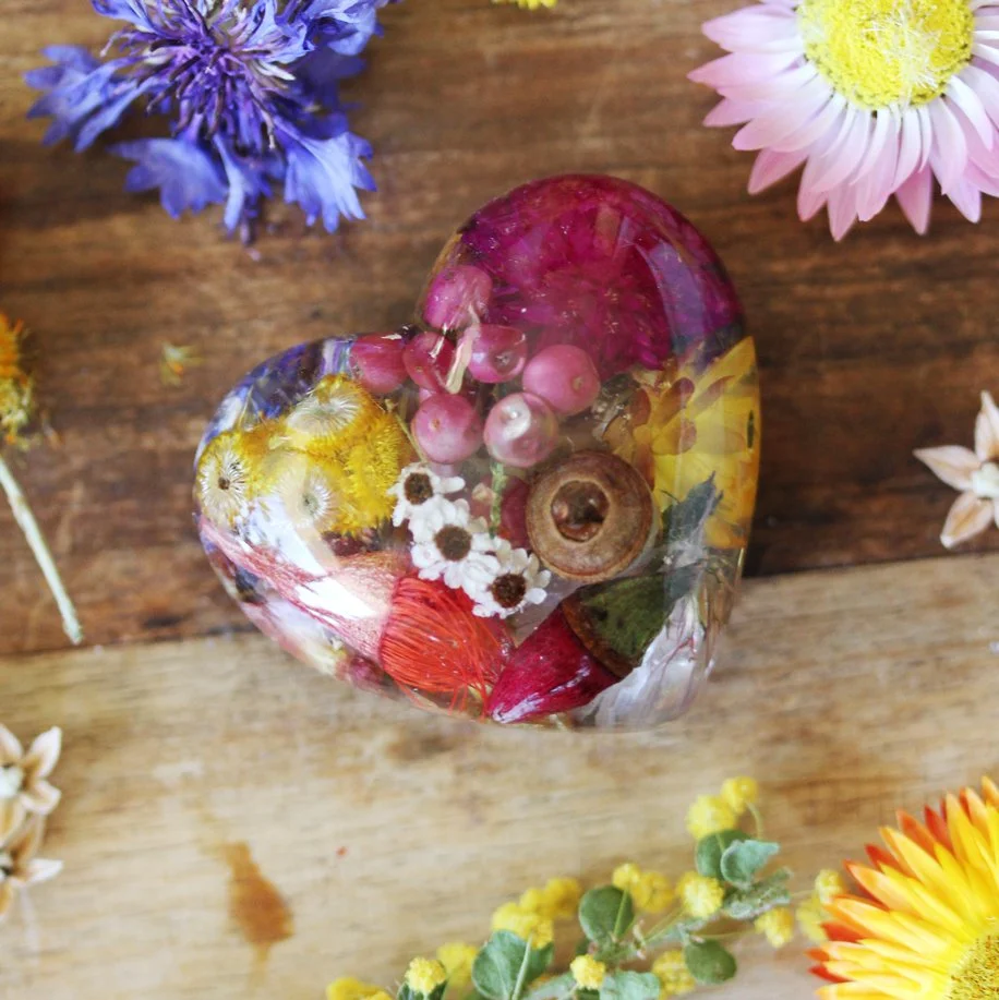 Botanical Heart Magnet 1