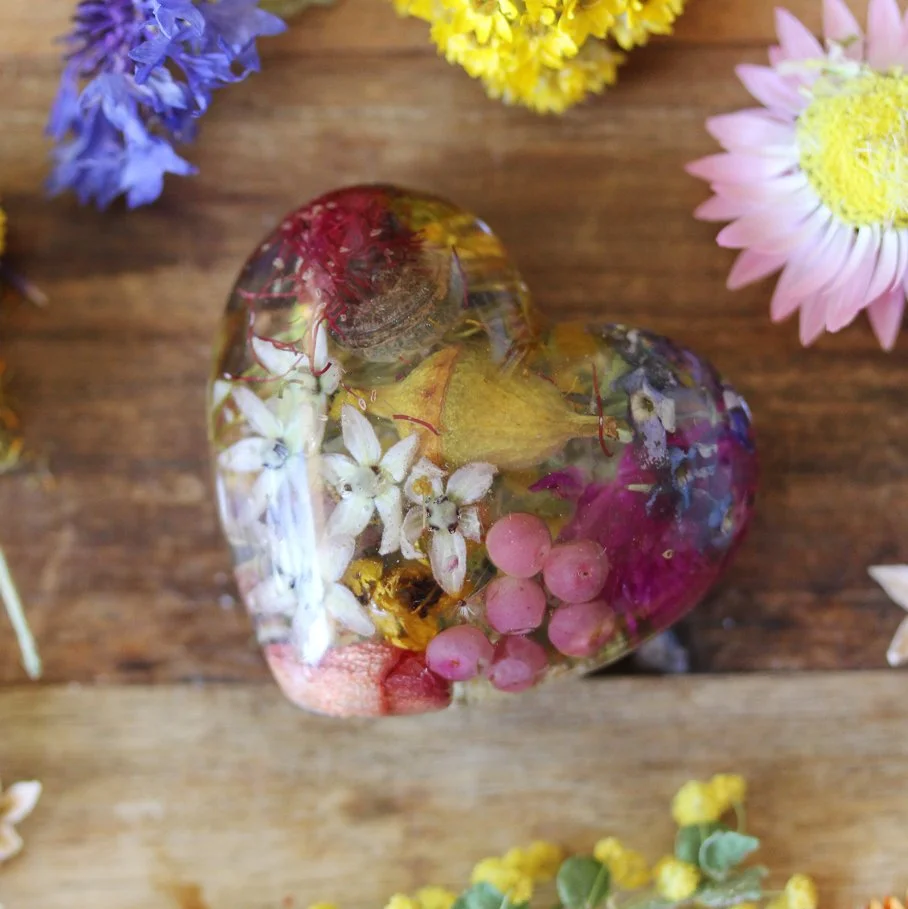 Botanical Heart Magnet 7