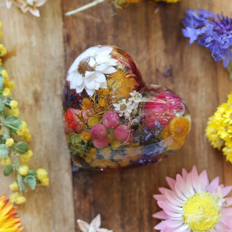 Botanical Heart Magnet 10