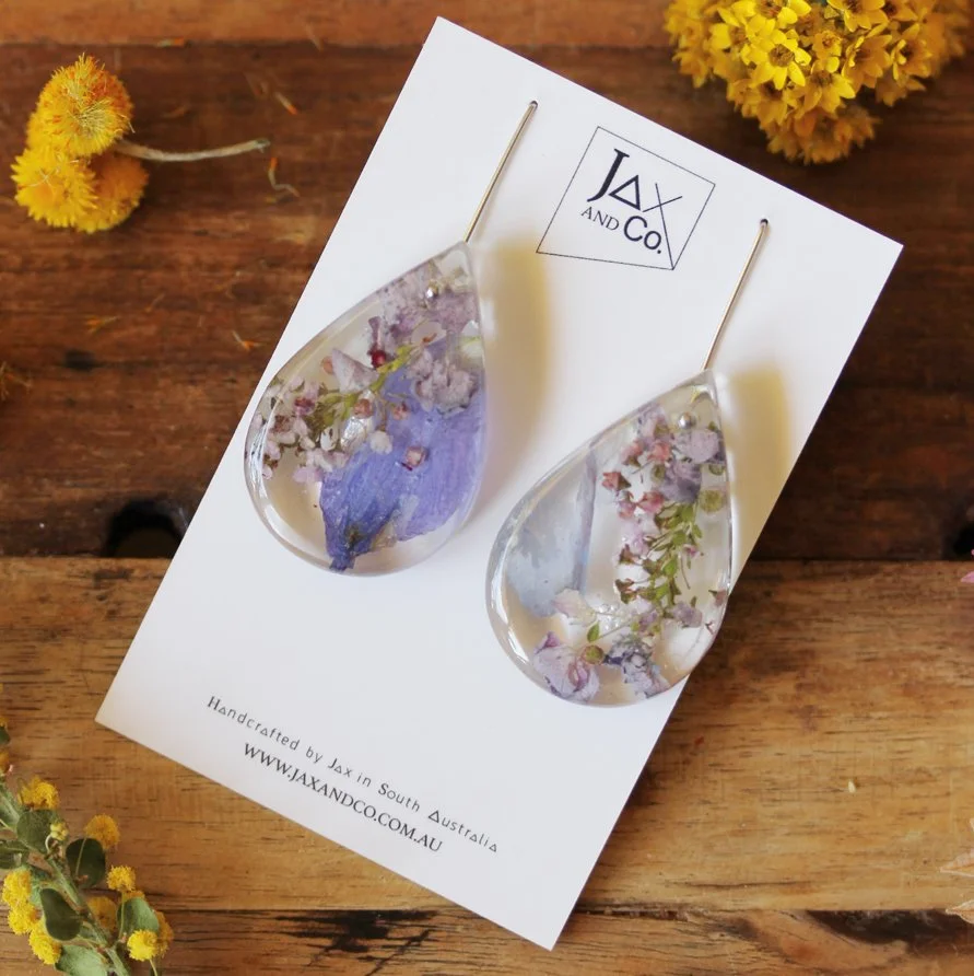 Small Bush Flower Drop Earrings 12