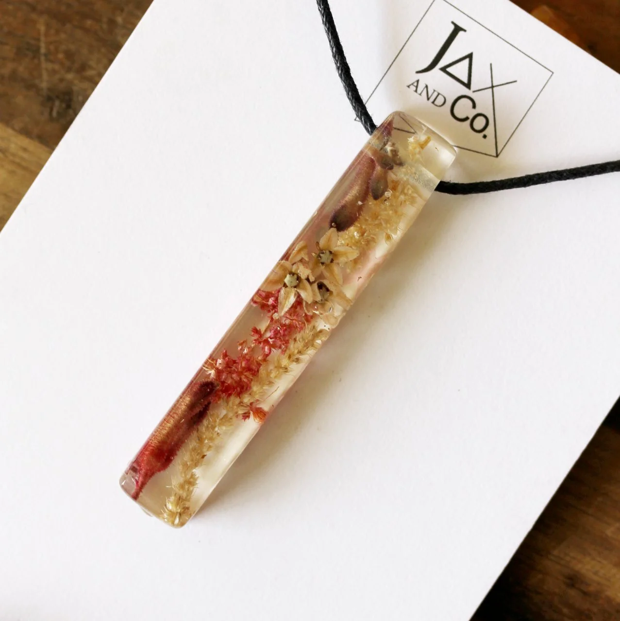 Long Mixed Botanical pendant 3