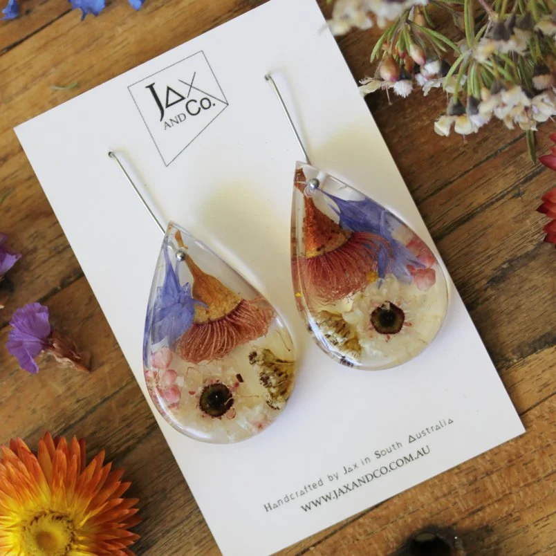 Small Bush Flower Drop Earrings 12