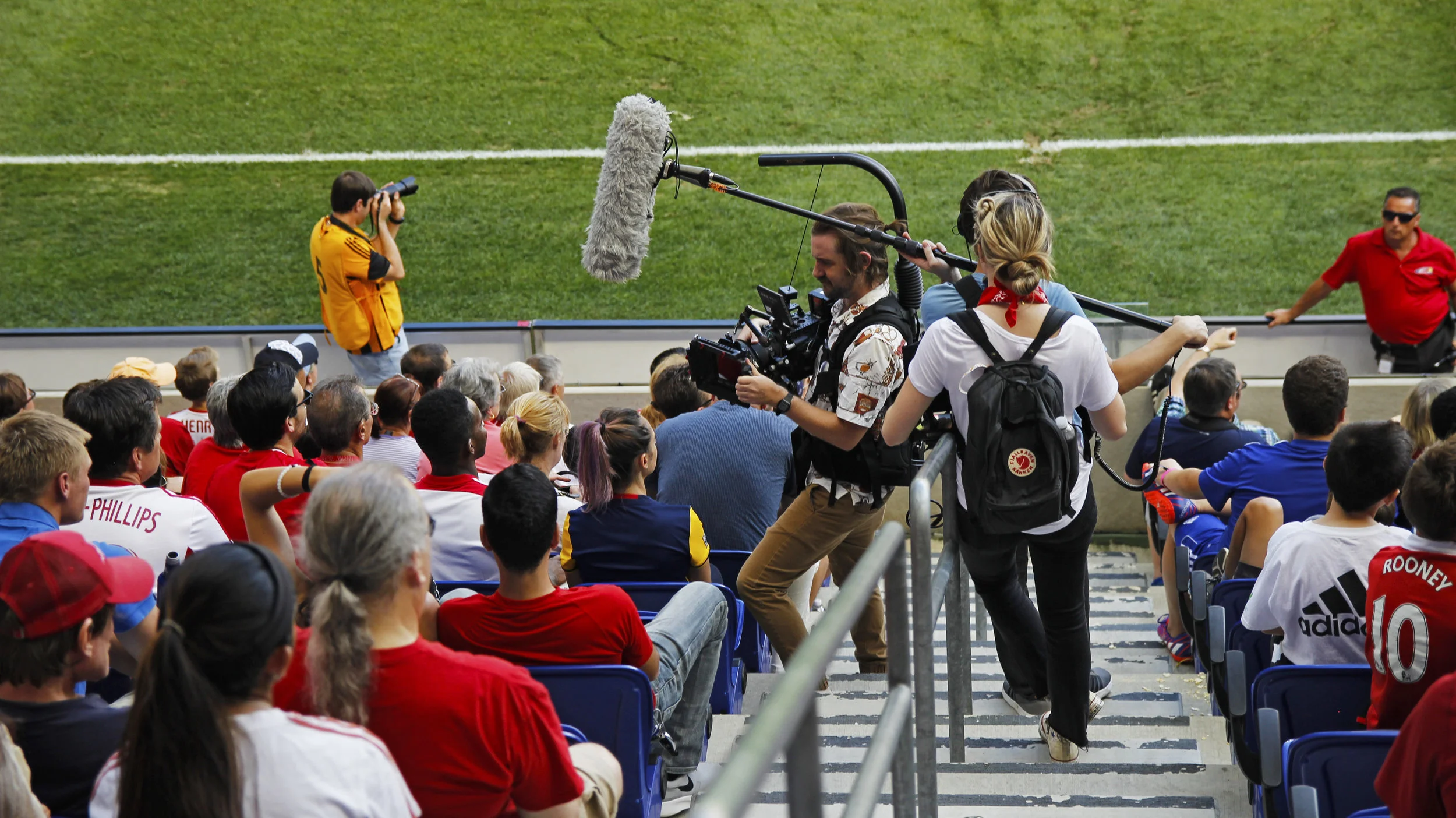 Behind the scenes still seatgeek commercial shoot