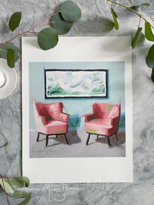 Silk Pink Kitchenaid Fine Art Print — Annie Morgan Preece