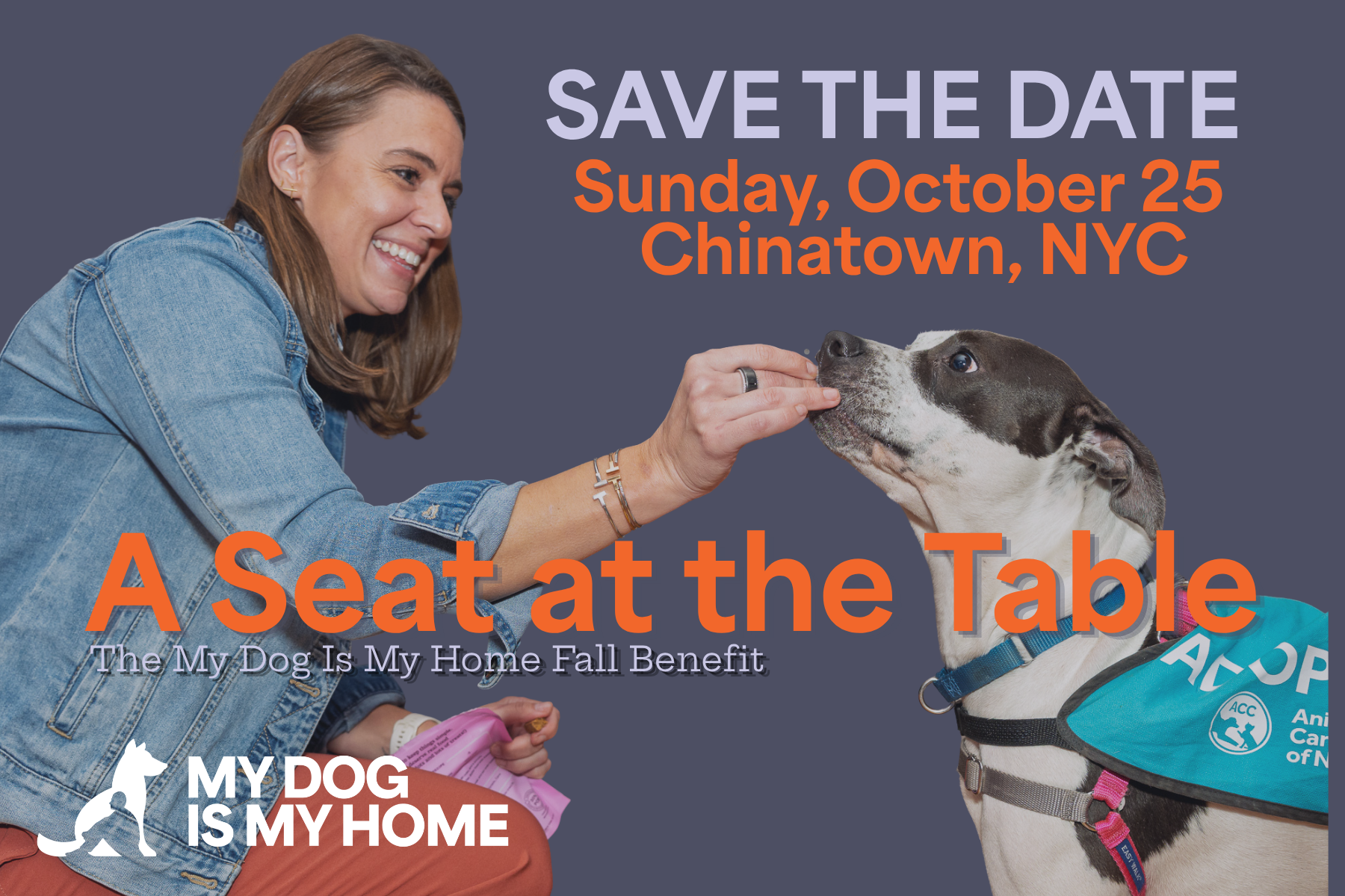 A Seat at the Table: The My Dog Is My Home Fall Benefit