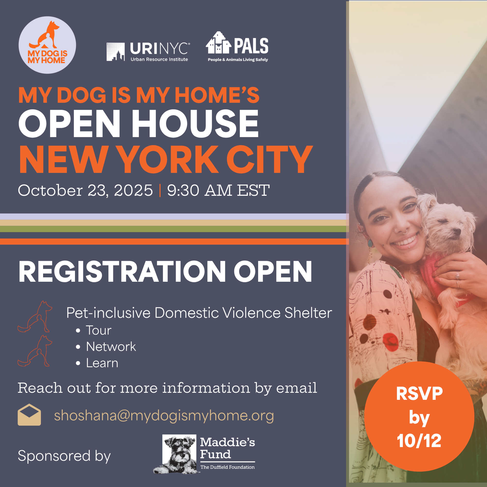 My Dog Is My Home & Urban Resource Institute Open House NYC