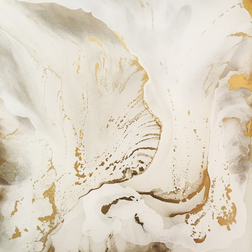   Oil varnish and pigment on canvas 102cm x 102cm  