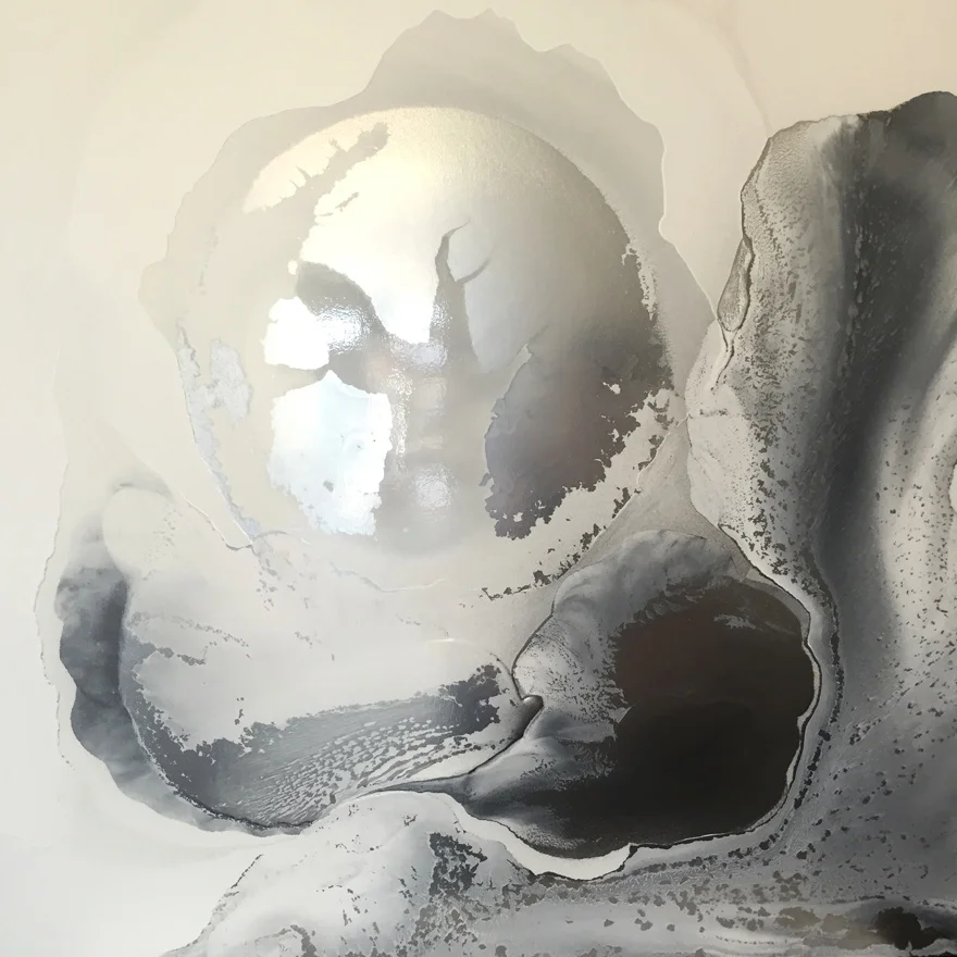   Oil varnish and pigment on canvas 102cm x 102cm  