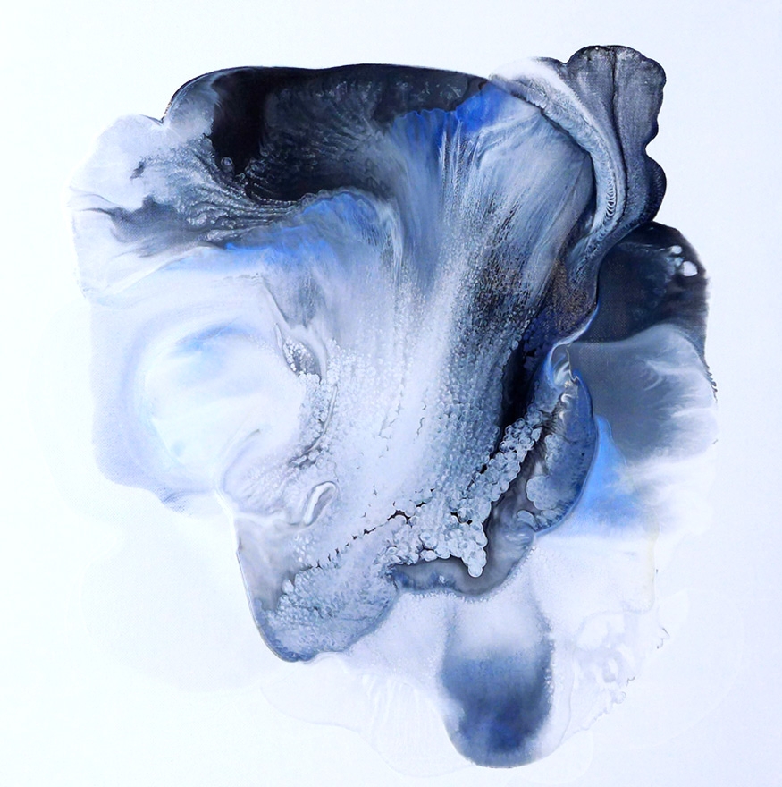   Oil varnish and pigment on canvas 40cm x 40cm  