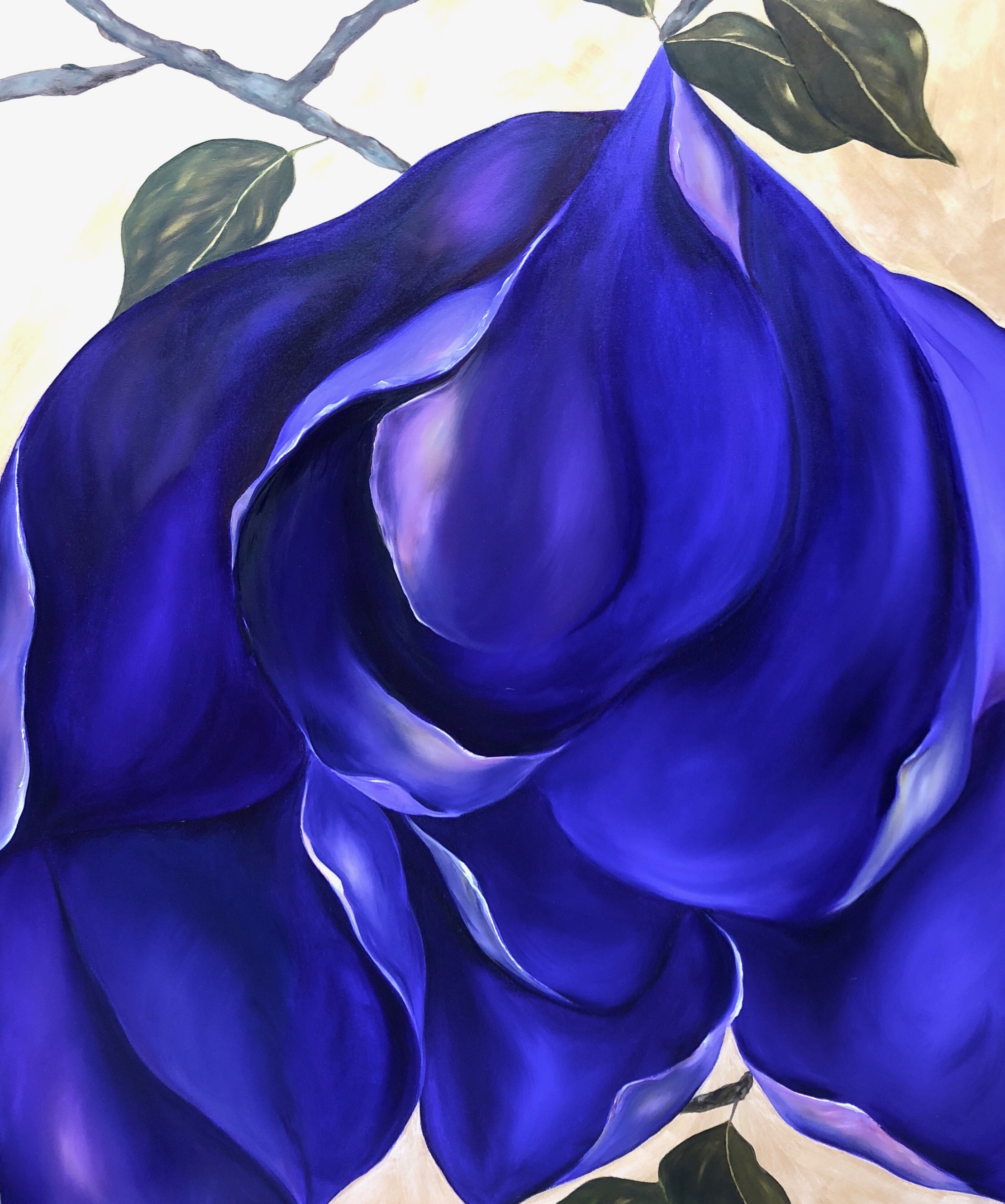   Purple Passion  |  Canvas, 122cm x 112cm  