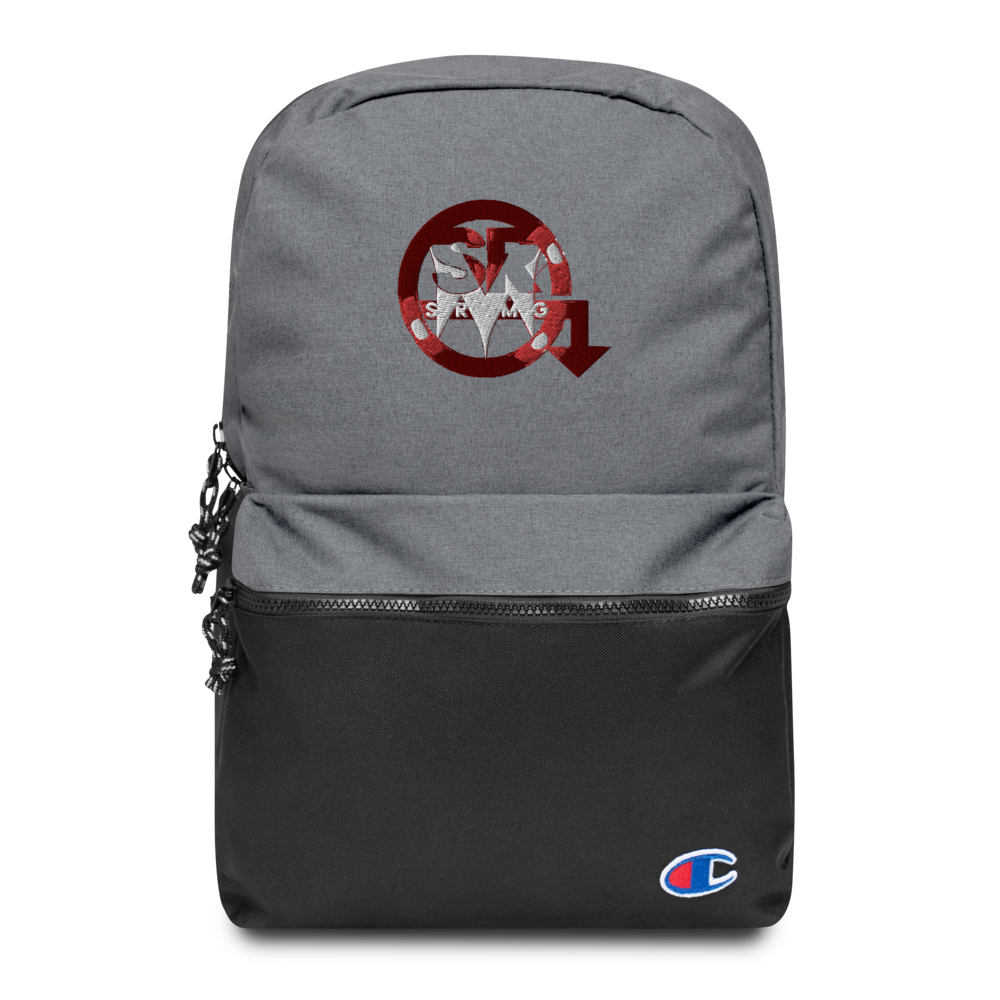 champion-backpack-heather-grey-black-front-60e631045ad8d.png