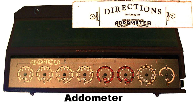 Reliable Typewriter Addometer