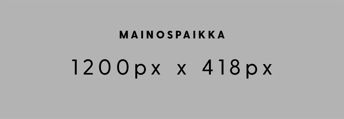 Slide mainospaikka, etusivu