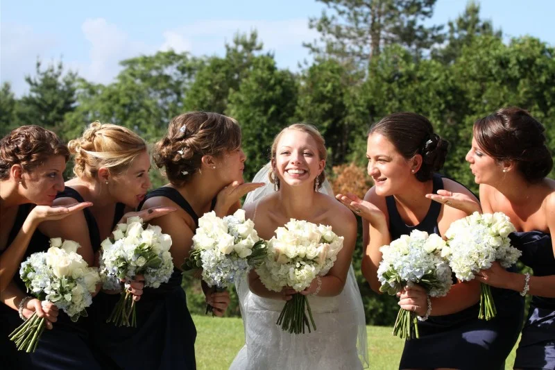 Blue and Silver Wedding - Pearl Bridesmaid Jewelry 