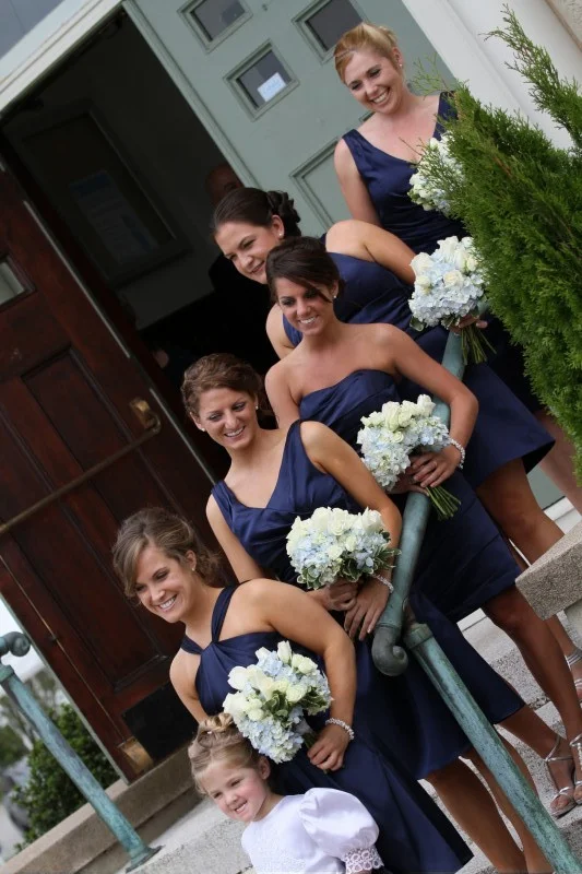 Blue and Silver Wedding Color - Pearl Bridesmaid Bracelet - Bridesmaid Gifts