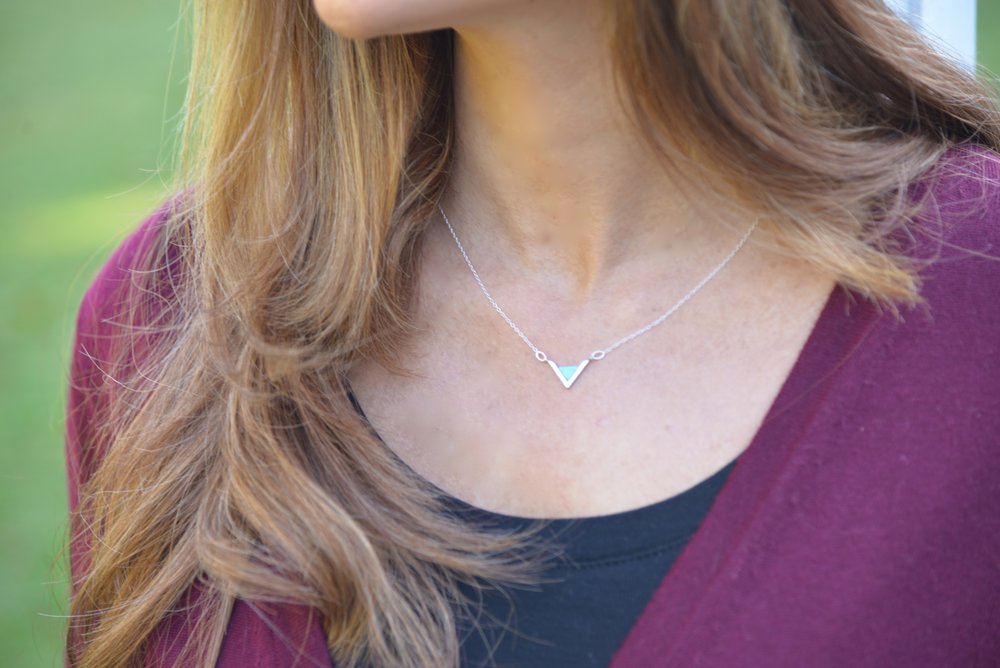 Trendy Jewelry - Tiny Triangle Necklace