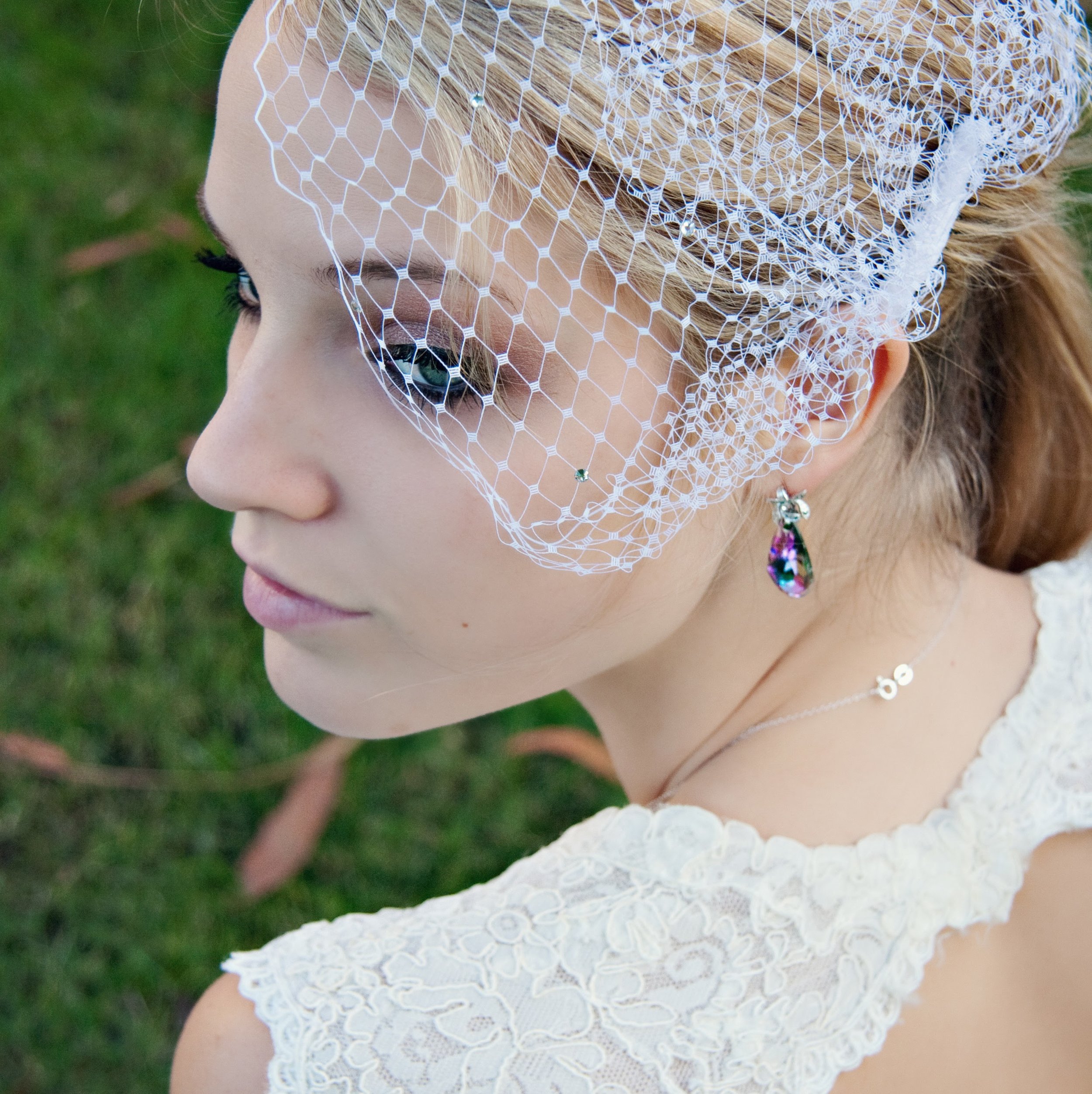 Pink Wedding - Swarovski Bridal Earrings
