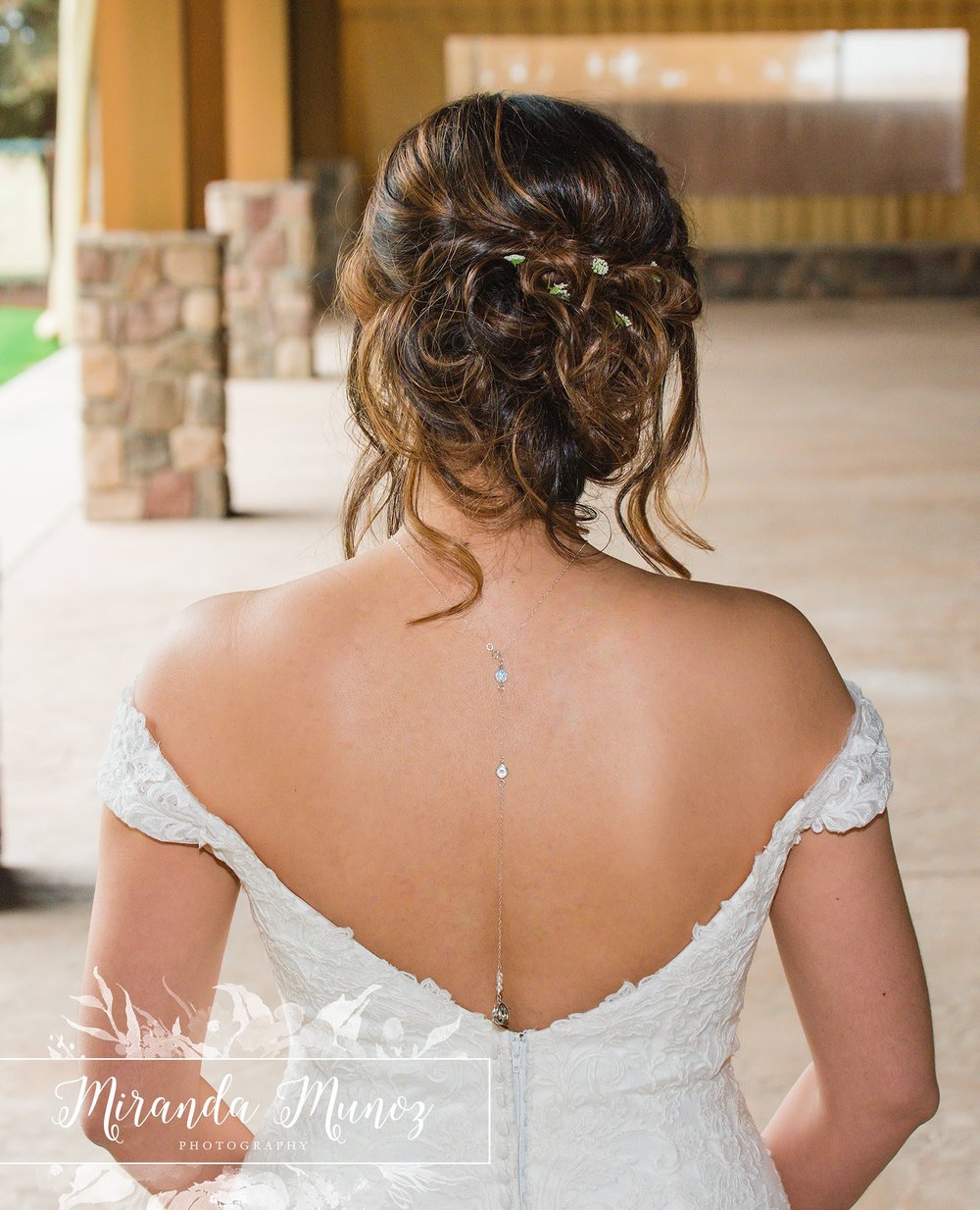 Back Drop Necklace - Bridal Necklace