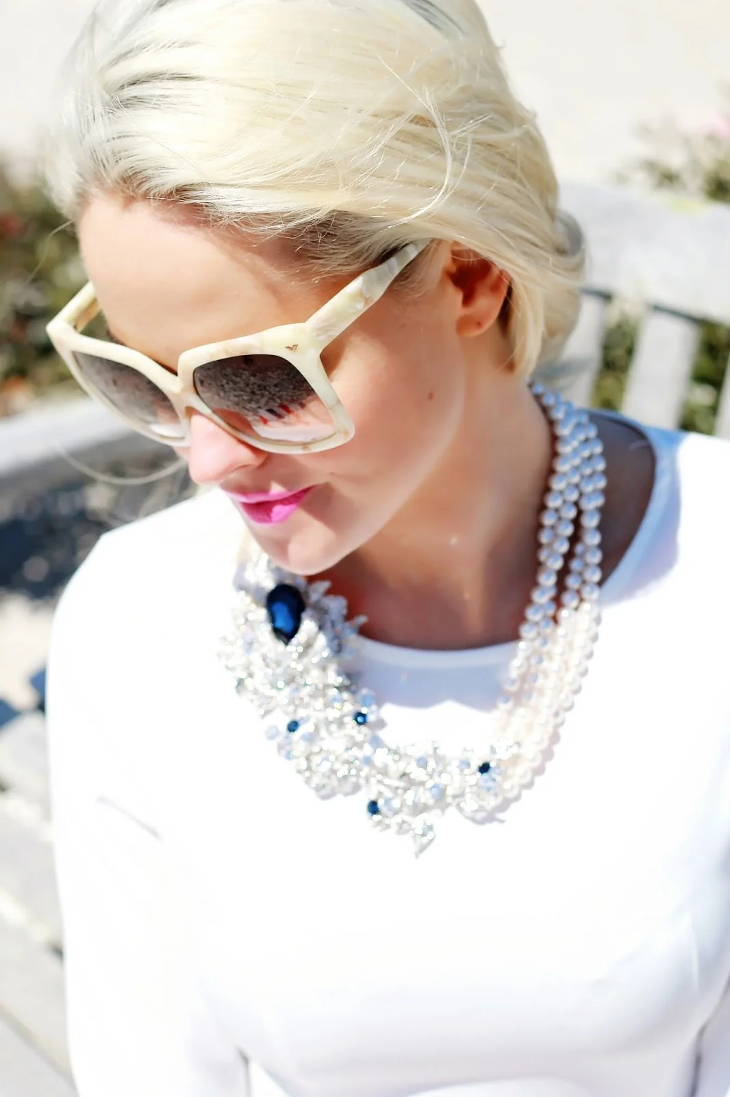 Teggy French | A Very Patriotic Outfit + Statement Necklace