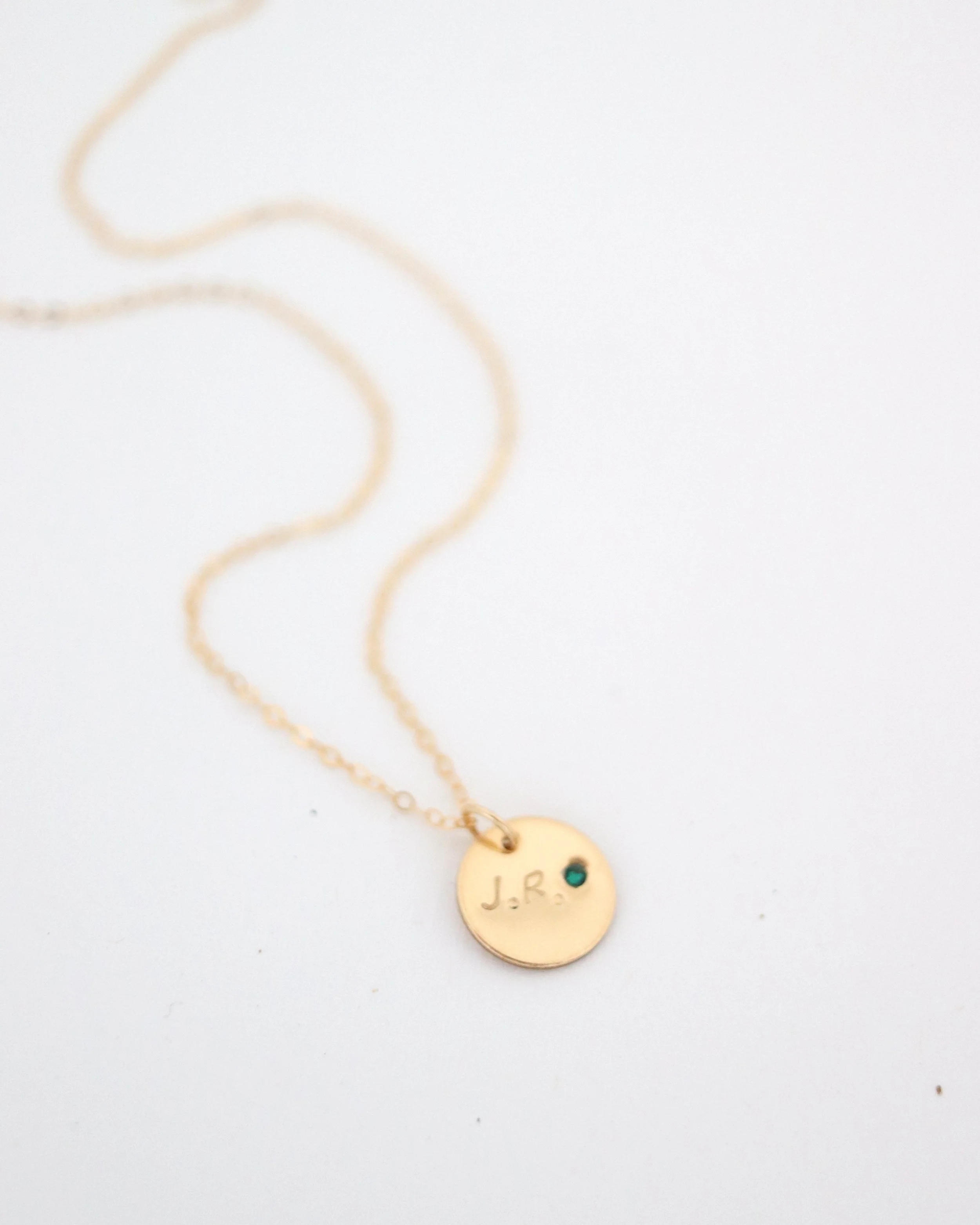 Custom Initial with Birthstone Necklace