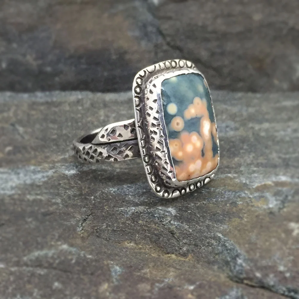 Ocean Jasper Ring (Sold)
