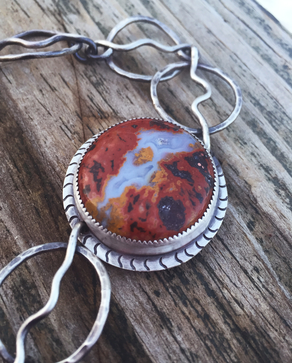 River Bracelet with Agate (Sold)