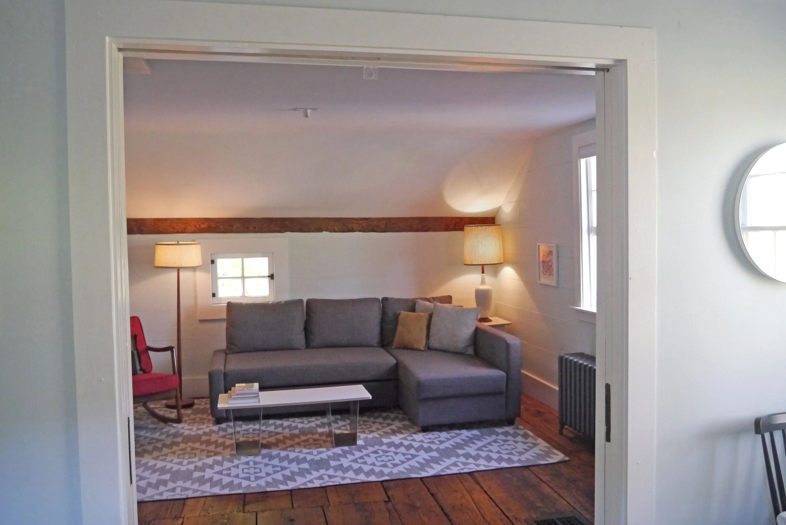Den - French doors open to second bedroom