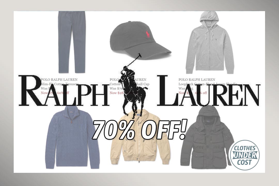 Take 70% off Polo Ralph Lauren 