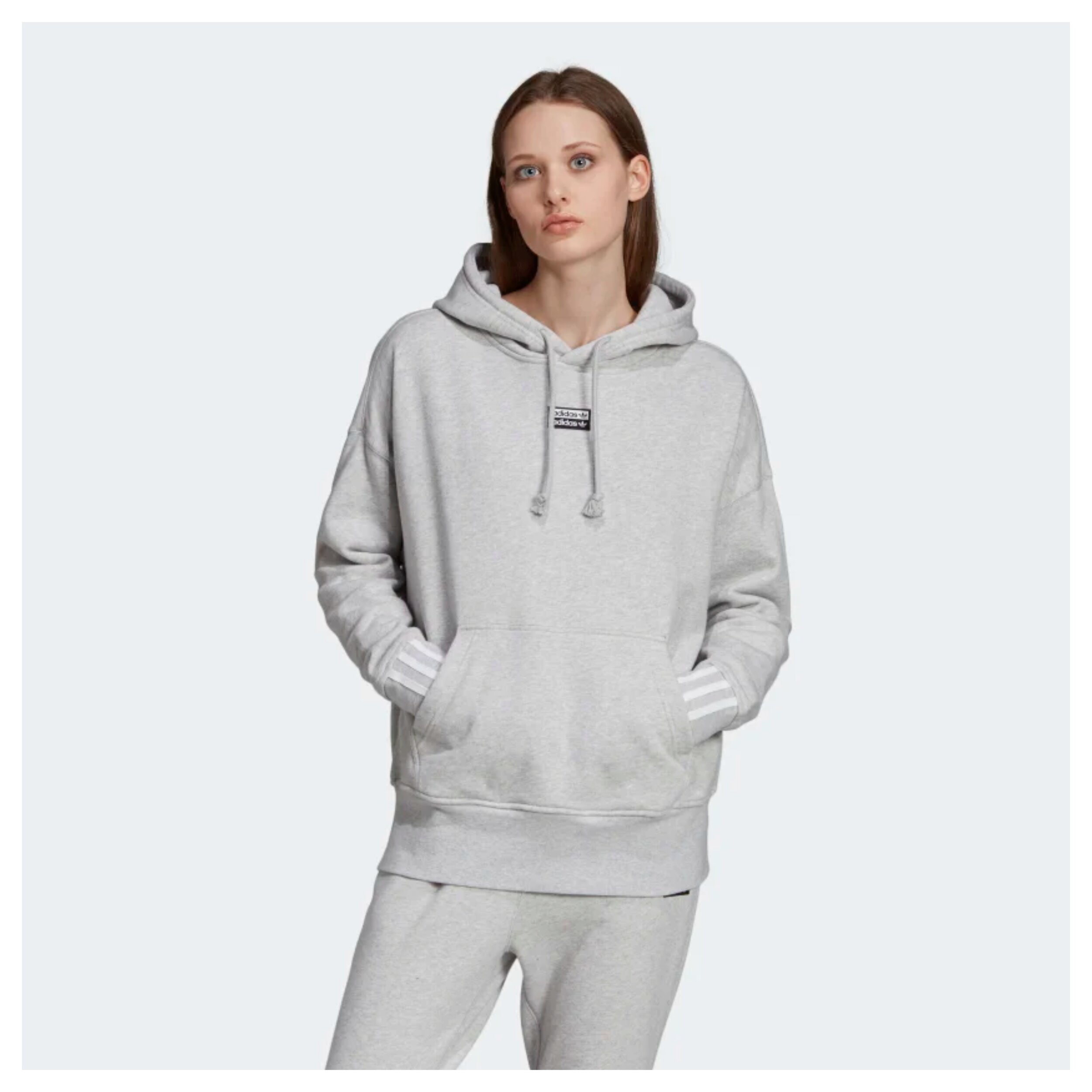 adidas grey heather hoodie