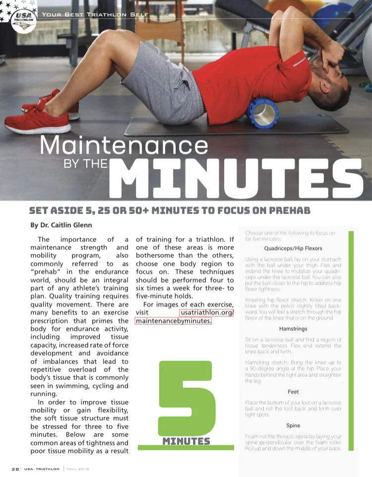 Maintenance by the Minutes with USA Triathlon