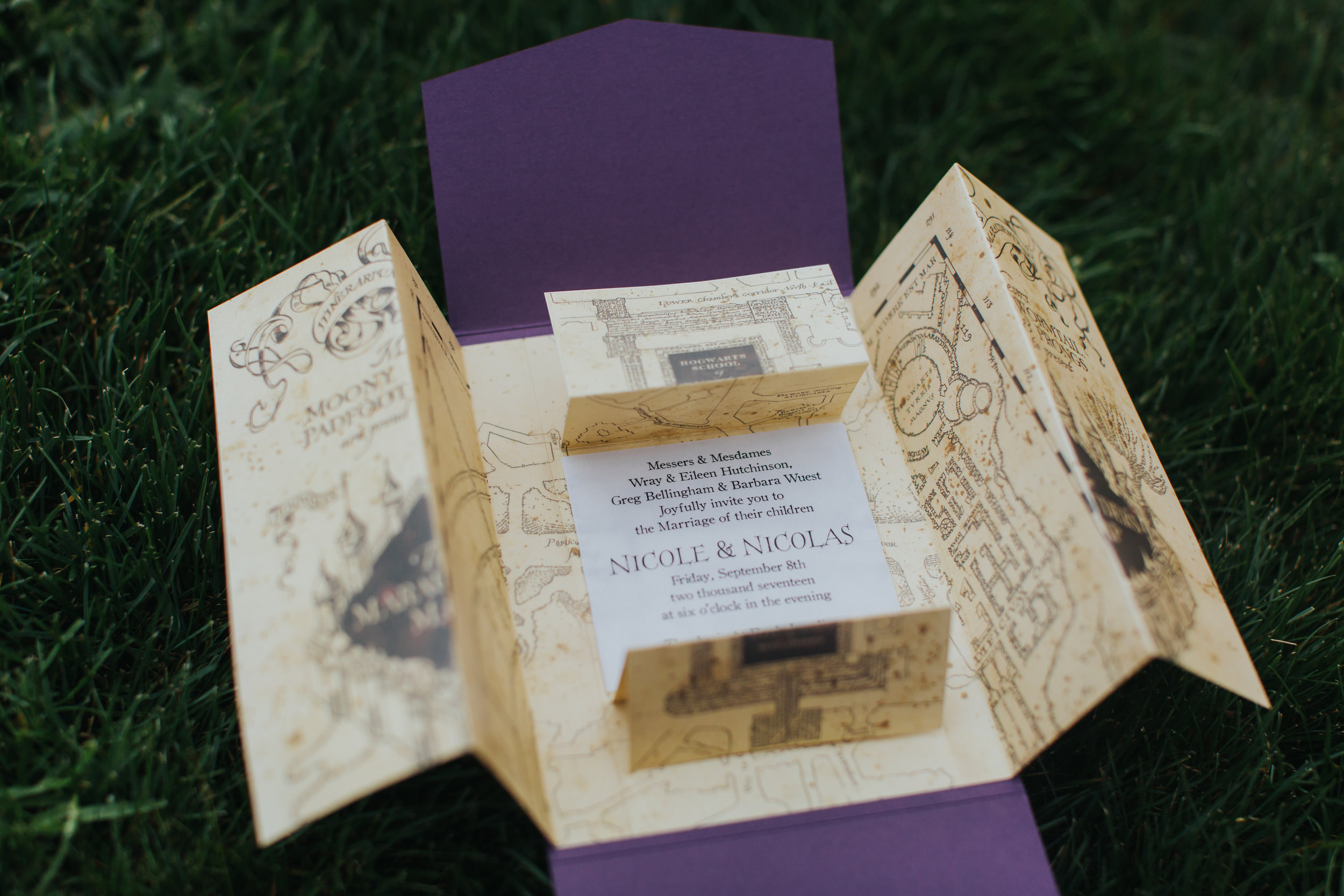 crave-design.com | andreazajonc.com | Harry Potter Wedding | Custom Wedding Stationery | Wedding Invitation suite 