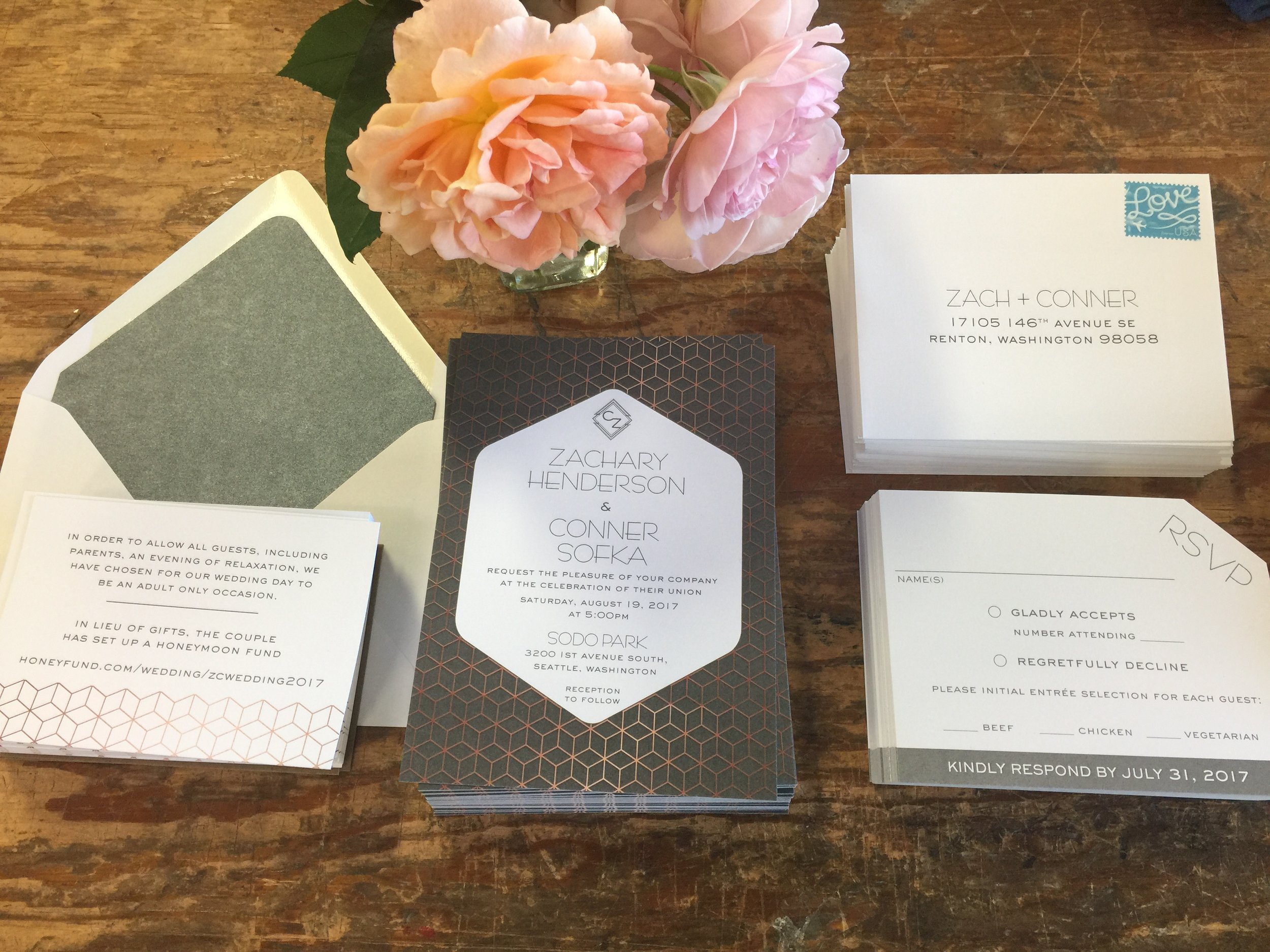 Crave Design | custom stationery | wedding | invitations