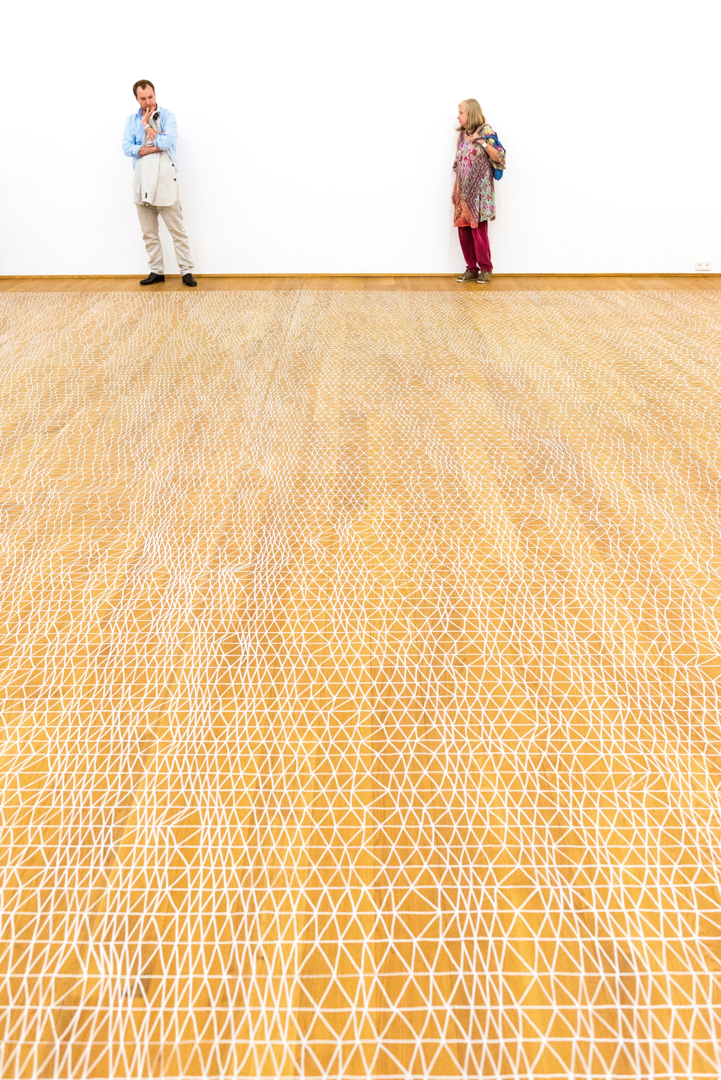 Site-specific drawing at Museum Wiesbaden