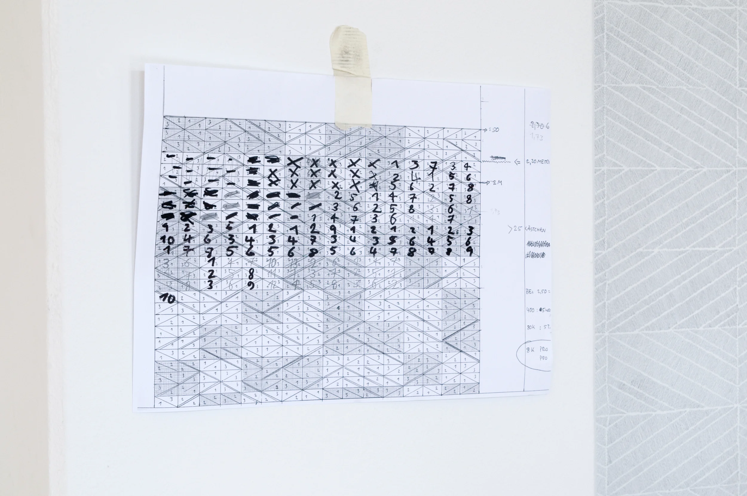 Site-specific drawing at Academy of Fine Arts, Leipzig
