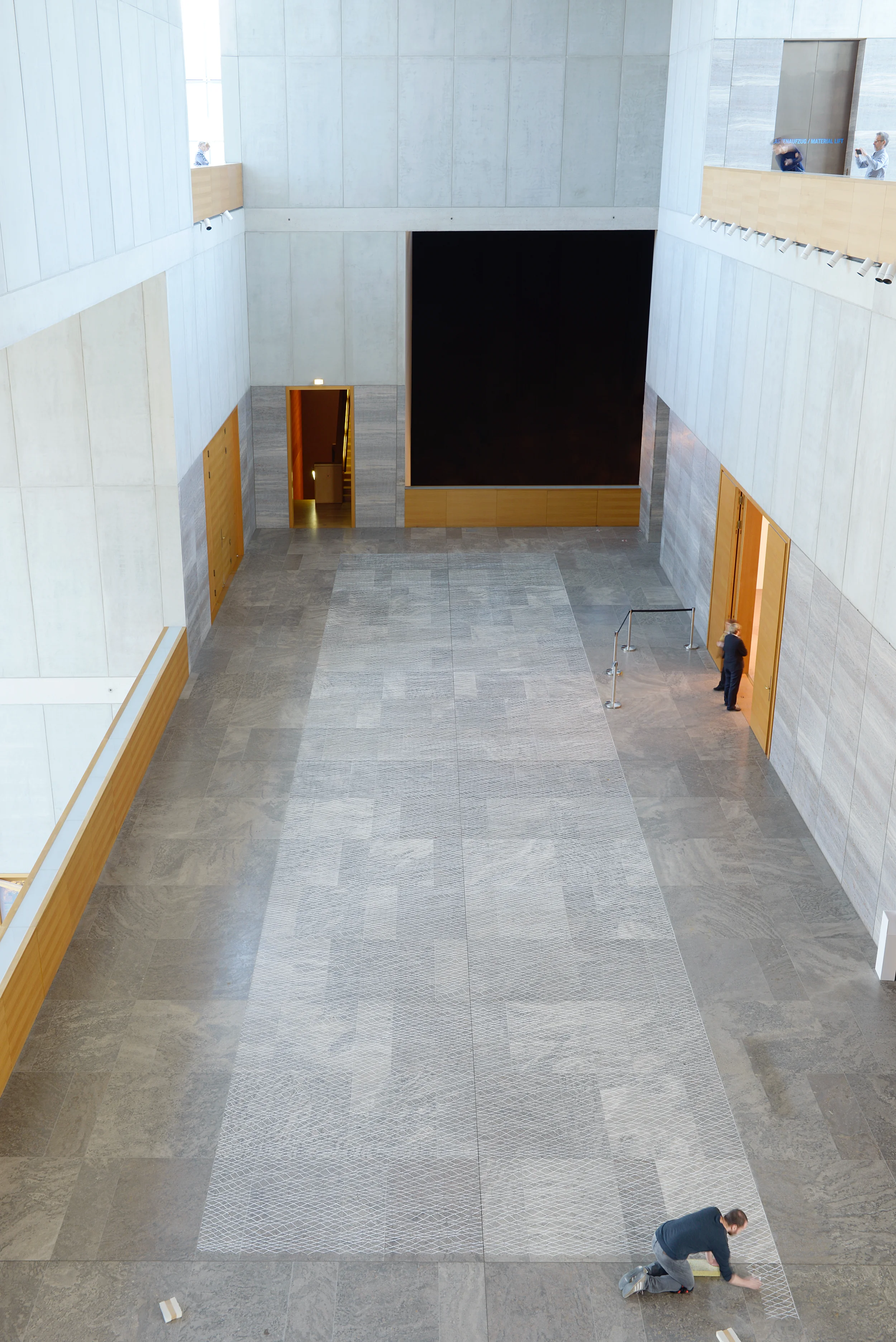 Site-specific drawing at the Museum of Fine Arts Leipzig