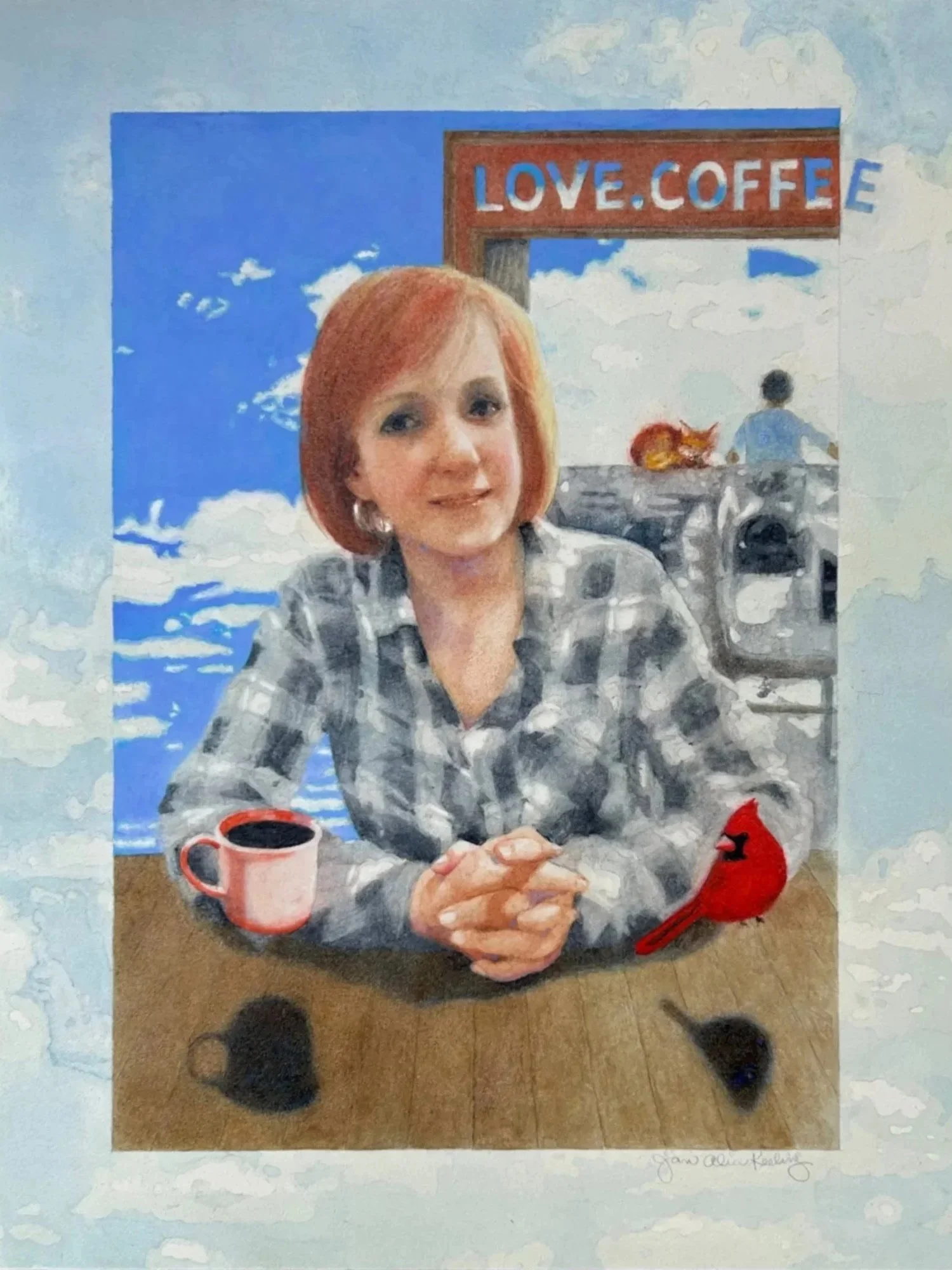 Coffeeshop in the Sky · 16 x 12