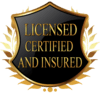 Licensed, certified and insured