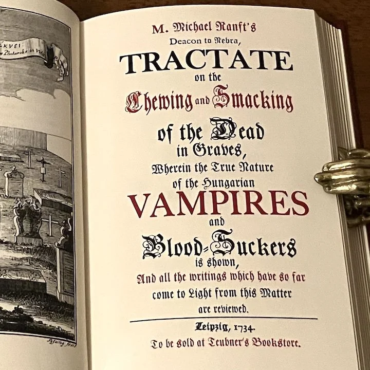 [WARREN, Brett] The Historic Vampire Debate (4 Volume Set in Full Leather with Facsimile Documents)
