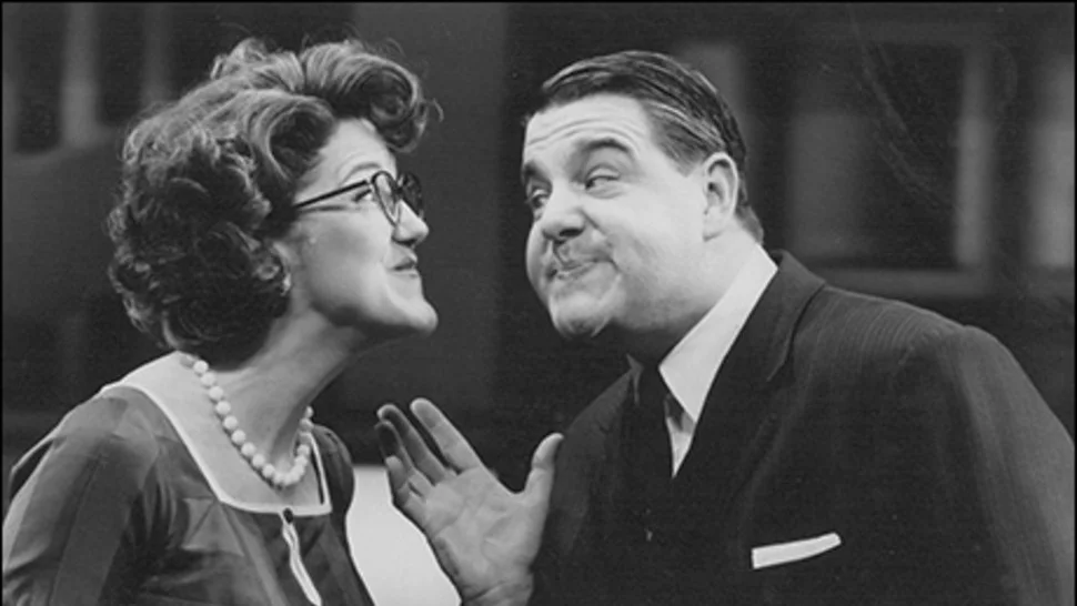 Victoria Clark with Jonathan Freedman in How to Succeed in Business Without Really Trying | Photo by Joan Marcus