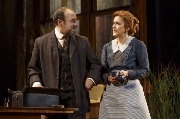 Danny Burstein and Victoria Clark in The Snow Geese | Photo by Joan Marcus