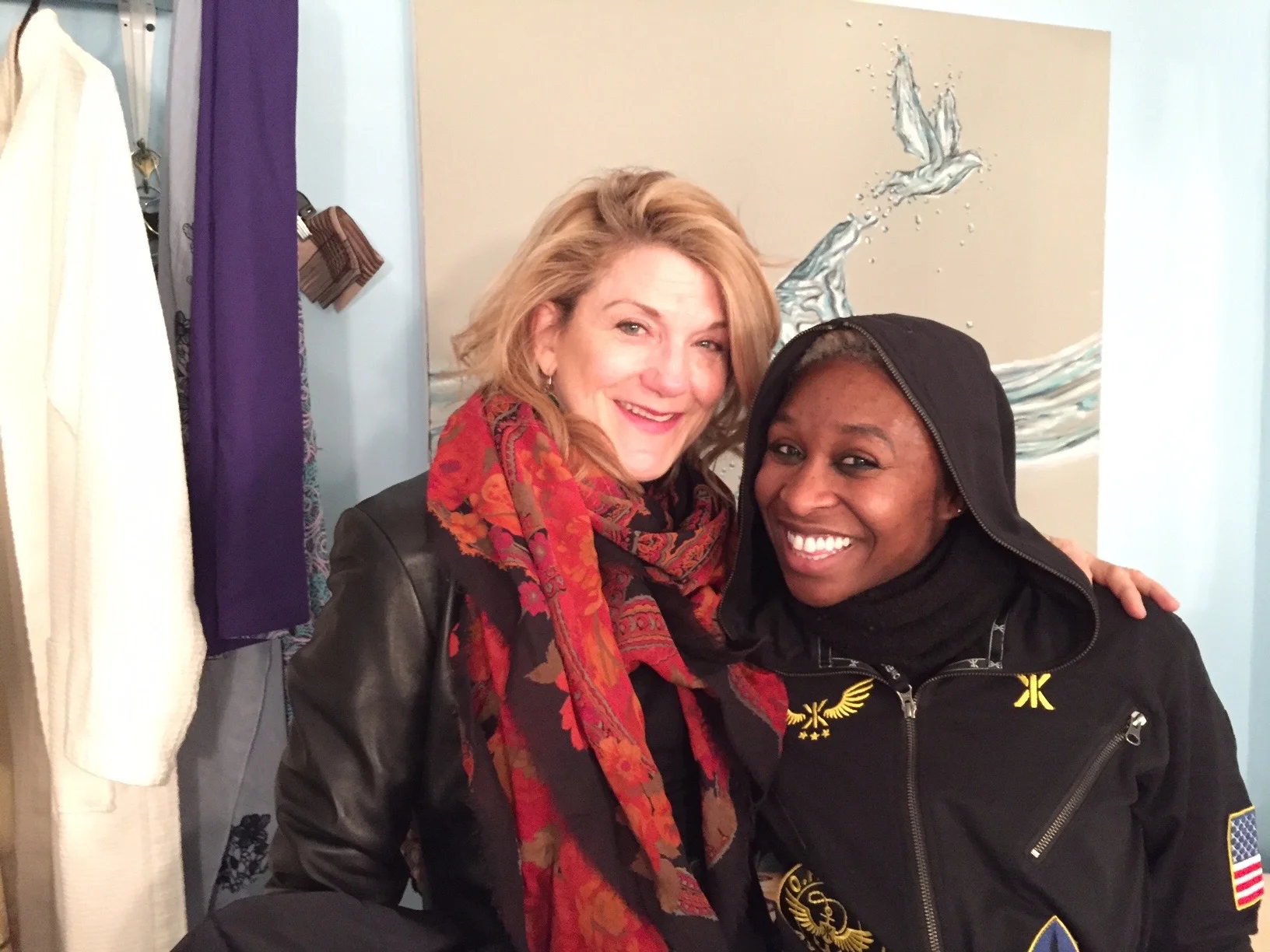 Backstage with Cynthia Erivo at The Color Purple on Broadway, December 30, 2016.